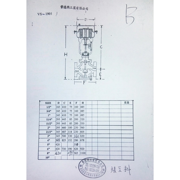 產品規格/尺寸-常德興企業社