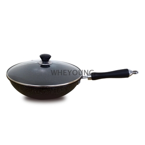 【弗南希諾】黑鑽麥飯石(不沾)炒鍋32cm FR-7530-惠暘企業有限公司