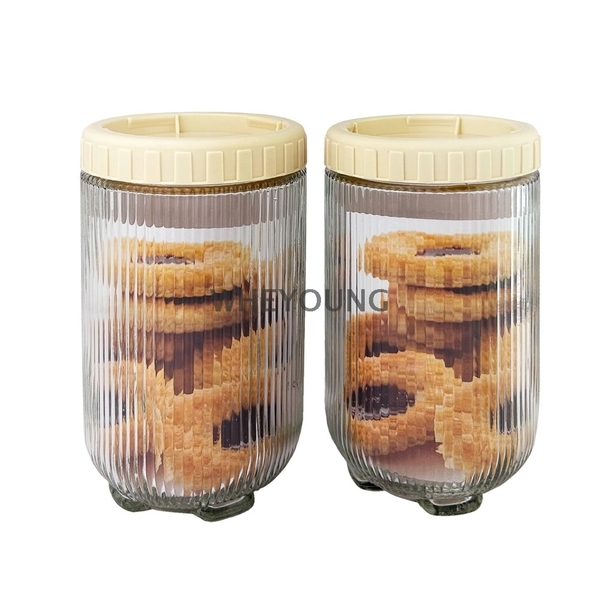 【FRANCASINO】旋扣玻璃保鮮罐2入組(900mlx2) FR-3627