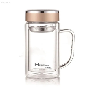 家魔仕 雙層玻璃辦公杯380ml HM-3568-惠暘企業有限公司