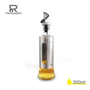 【FRANCASINO】玻璃不銹鋼調味瓶300ml FR-3622-惠暘企業有限公司