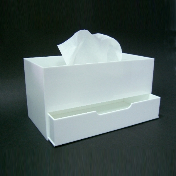 壓克力雙層式面紙盒-明鏡實業社