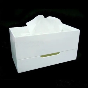 壓克力雙層式面紙盒-明鏡實業社