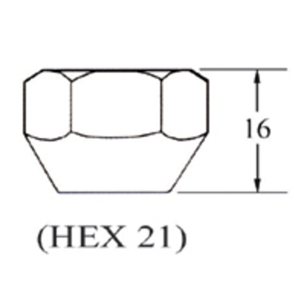 車輪螺帽Open End Nut-chrome-慶益工業股份有限公司