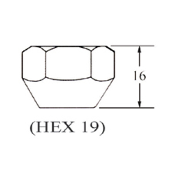 車輪螺帽Open End Nut-chrome-慶益工業股份有限公司