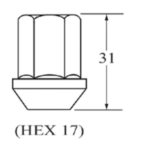 車輪螺帽Wheel Nut (1pc)