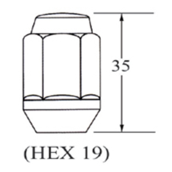 車輪螺帽Bulge Wheel Nut (1pc)