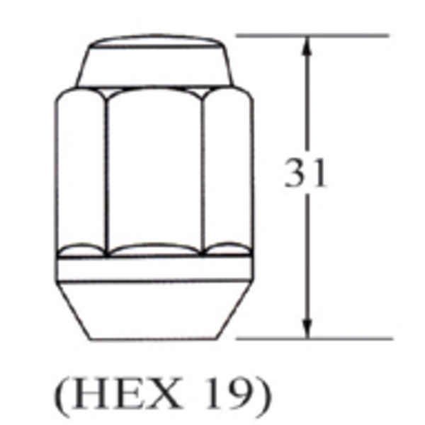 車輪螺帽Bulge Wheel Nut (1pc)