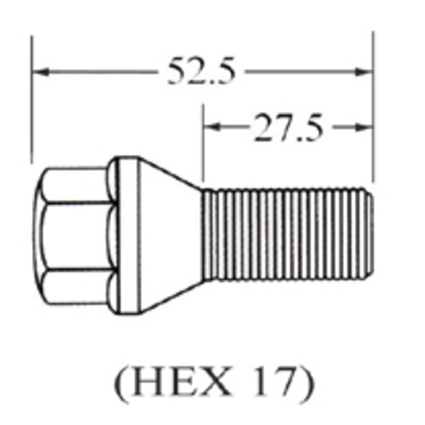 車輪螺帽Rim Bolt-Cone