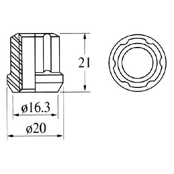 車輪螺帽Open End Lug Nut