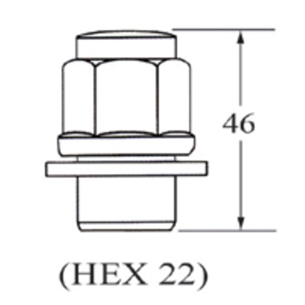 車輪螺帽Wheel Nut (1pc)