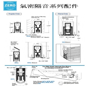ZERO氣密隔音系列配件-祐增有限公司