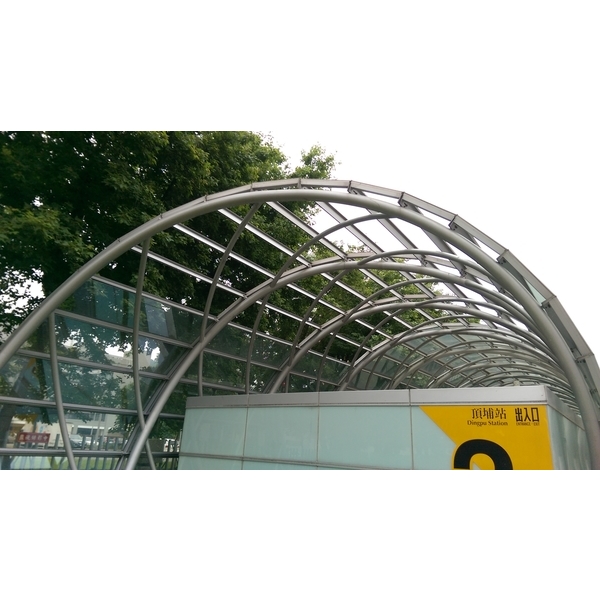 北捷頂埔站3D雨庇-洤興金屬有限公司