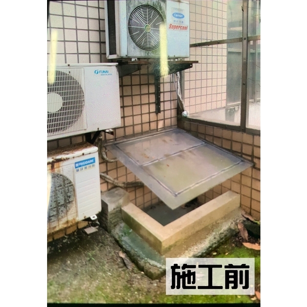 樓梯逃生口改【活動式防水玻璃蓋】-啟陽鐵工廠