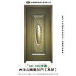 05-335淨園-烤漆立體壓花門【單開】-鈺鴻金屬工業有限公司