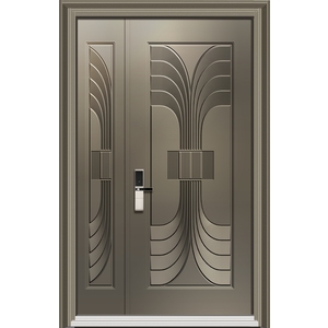 05-169匯聚子母壓花門-鈺鴻金屬工業有限公司