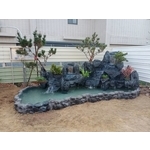 FRP假山水池