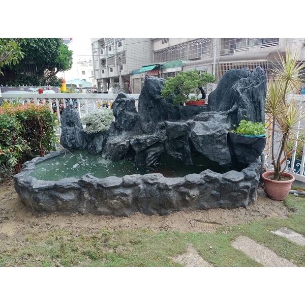 FRP假山水池-綠大山水造景景觀企業社