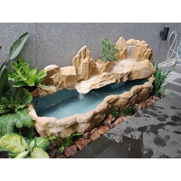 FRP假山水池-綠大山水造景景觀企業社