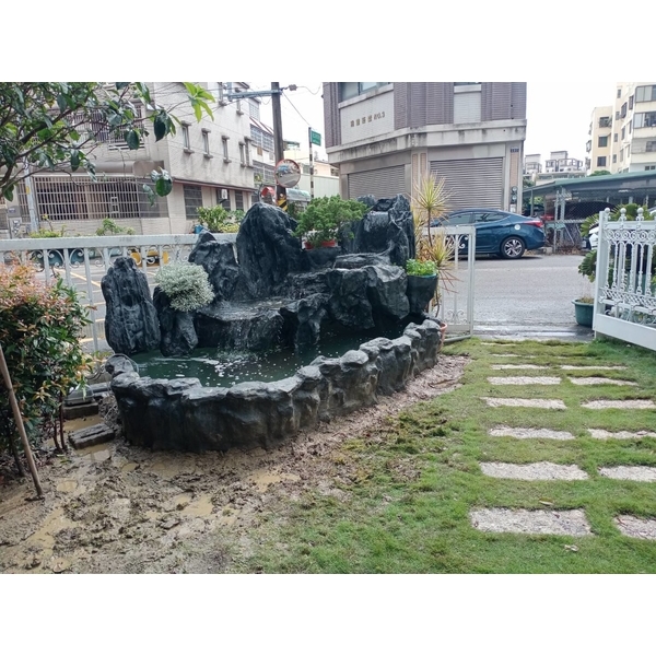 FRP假山水池-綠大山水造景景觀企業社
