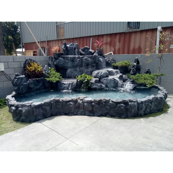 FRP假山水池-綠大山水造景景觀企業社