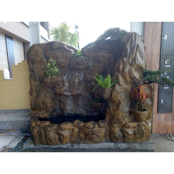 FRP假山水池-綠大山水造景景觀企業社