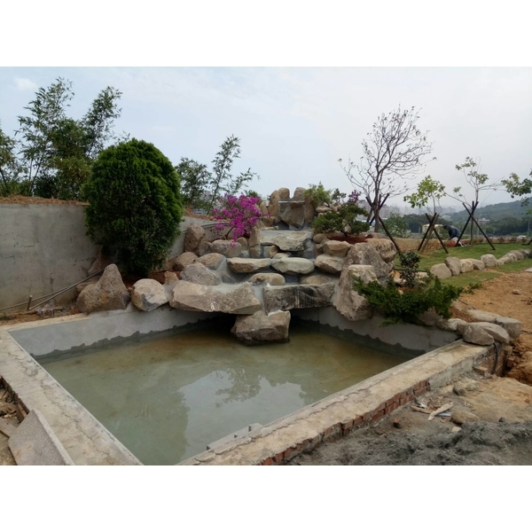 FRP假山水池-綠大山水造景景觀企業社