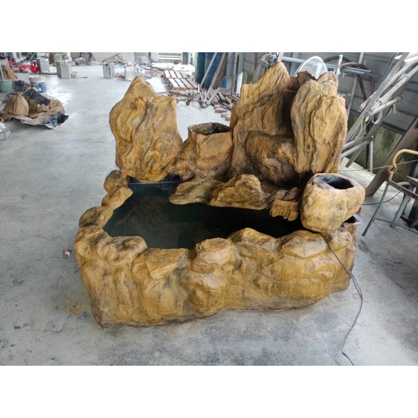 FRP假山水池-綠大山水造景景觀企業社
