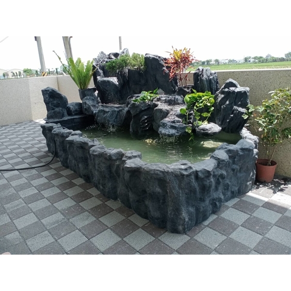 FRP假山水池-綠大山水造景景觀企業社