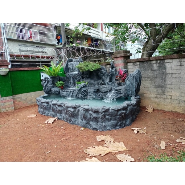 FRP假山水池-綠大山水造景景觀企業社