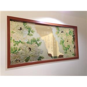 手工琉璃雕-白牡丹-東亞國際企業有限公司