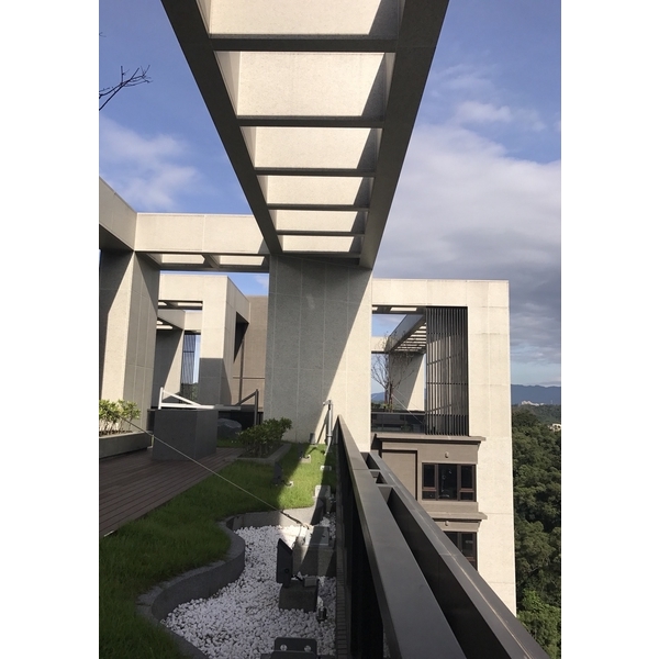 屋頂造型石頭漆鋁包板-內湖安縵莊園 屋頂造型石頭漆鋁包板-內湖安縵莊園
