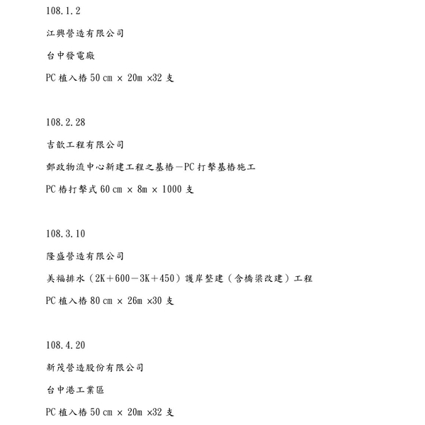 PC 樁基礎工程