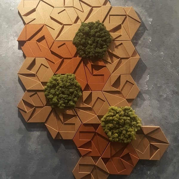 Hexagon有機軟木塊-Natural-應盛實業有限公司