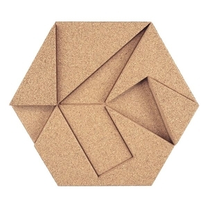 Hexagon有機軟木塊-Ivory-應盛實業有限公司