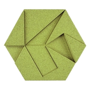 Hexagon有機軟木塊-Olive-應盛實業有限公司