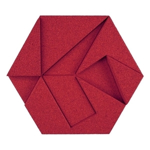 Hexagon有機軟木塊-Red-應盛實業有限公司