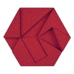 Hexagon有機軟木塊-Red-應盛實業有限公司