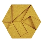 Hexagon有機軟木塊-Yellow-應盛實業有限公司