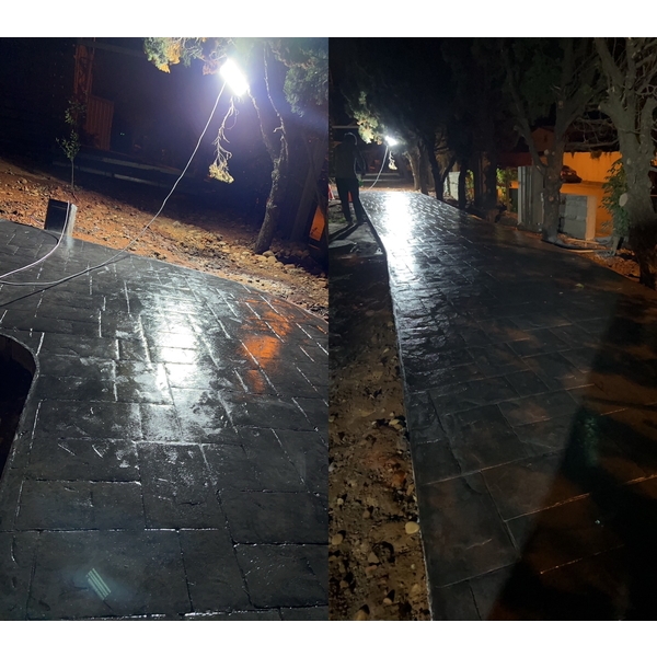 人行道壓花地坪-建信工程行