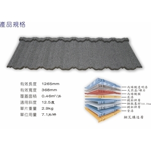 古典瓦型-紐西蘭礫晶鋼瓦-喬盛建材股份有限公司