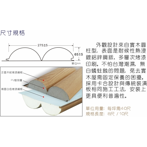 丸型斷熱金屬壁鈑
