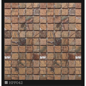 47-48 石材馬賽克-雨林啡 鵬12雨淋啡25x25?面-金篆有限公司