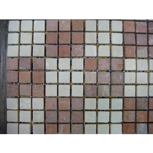 DSC00422 石材馬賽克-珊瑚紅+西米ss-金篆有限公司