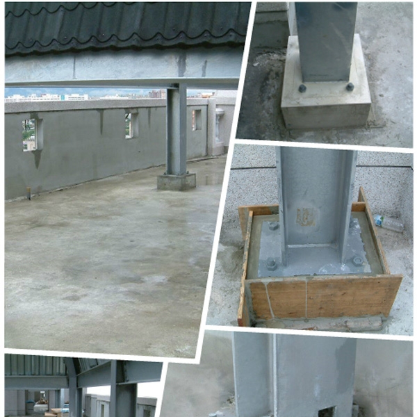 無收縮水泥灌注-鋼骨柱頭-榕建工程股份有限公司