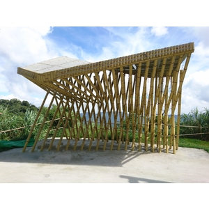 鋁合金仿竹涼亭-典雅雕塑工程有限公司