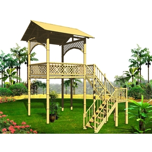 鋁合金仿竹涼亭-典雅雕塑工程有限公司