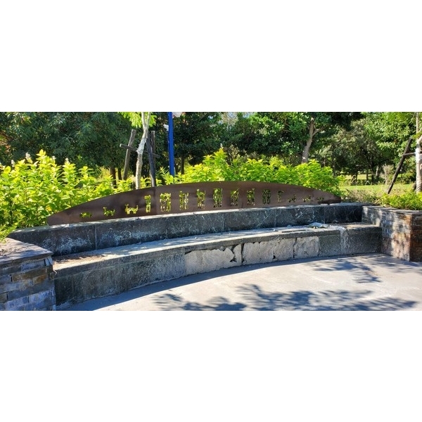 玉器圖案鏤刻鋼板-康樂站前巨石廣場與史前花園工程 玉器圖案鏤刻鋼板-康樂站前巨石廣場與史前花園工程