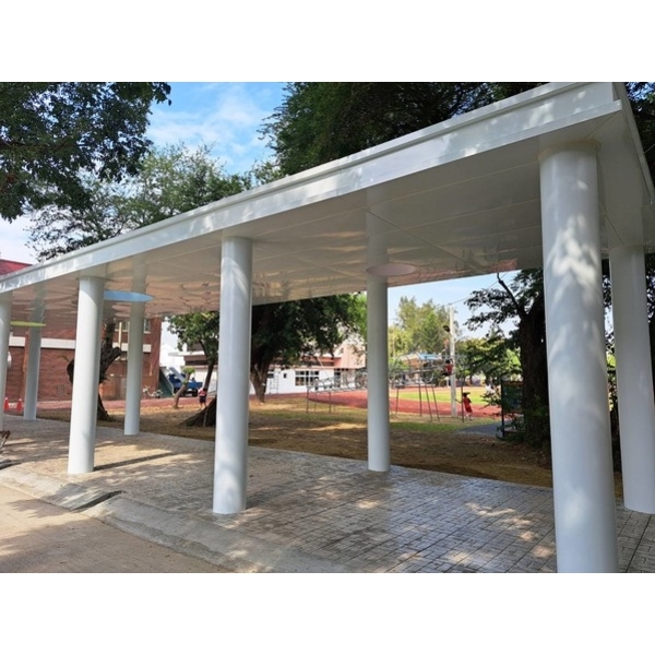 雨遮鋁包板-嘉義縣朴子市大同國民小學新建中央廚房工程及設備