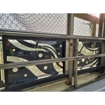 鋁合金橋面造型欄杆圖板-臺中市清水區清水車站人形跨站天橋工程 - 典雅雕塑工程有限公司